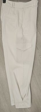 Express Women's White Cargo Pants with Side Pocket